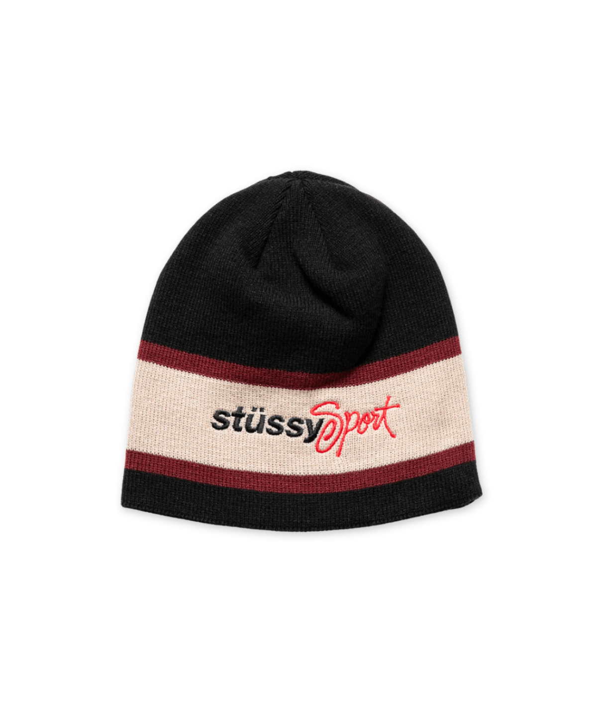 Stussy Sport Stripe Skullcap Black - LIKELIHOOD