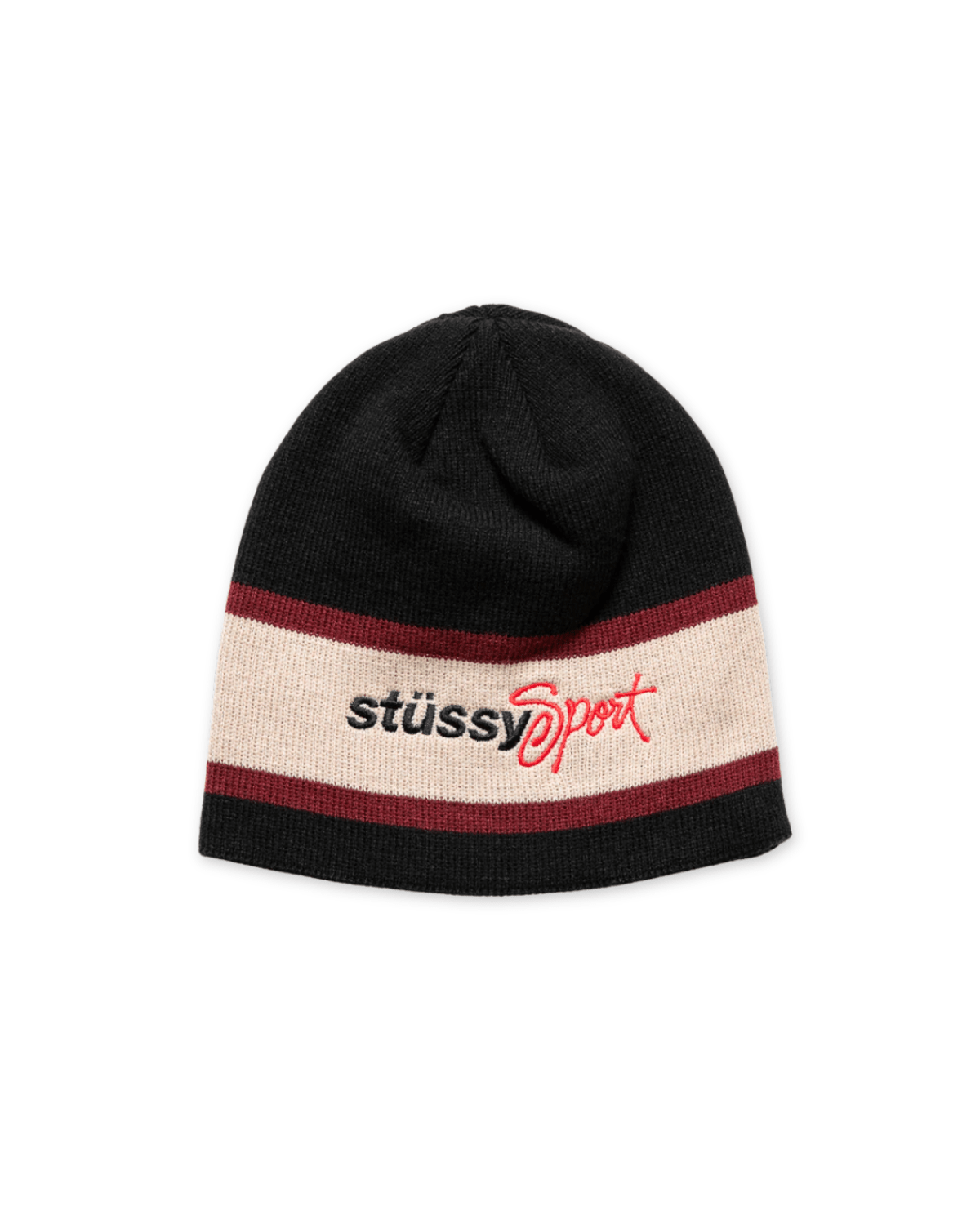 Stussy Sport Stripe Skullcap Black - LIKELIHOOD