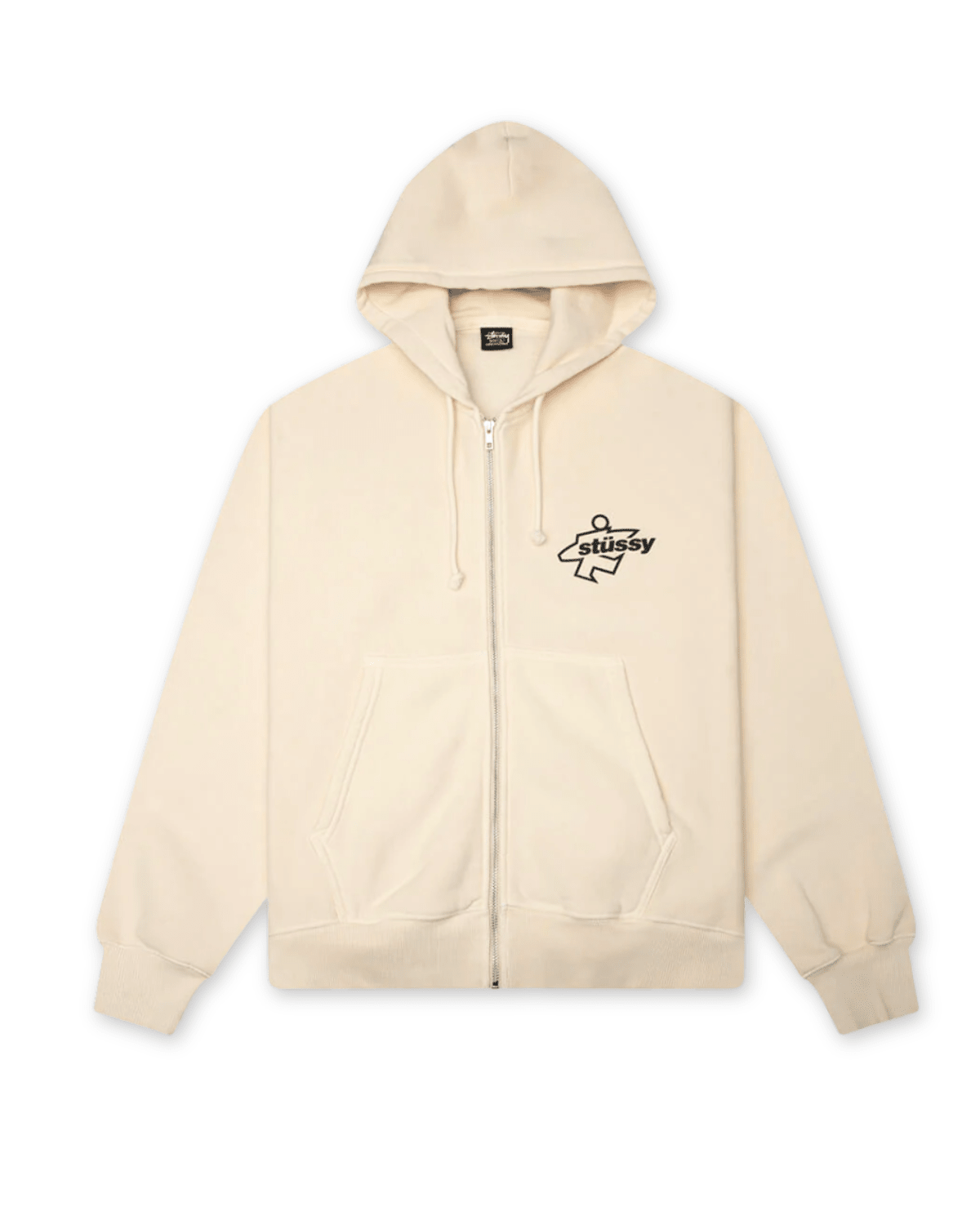 Surf Size Garment Dyed Zip Hoodie Bone - LIKELIHOOD