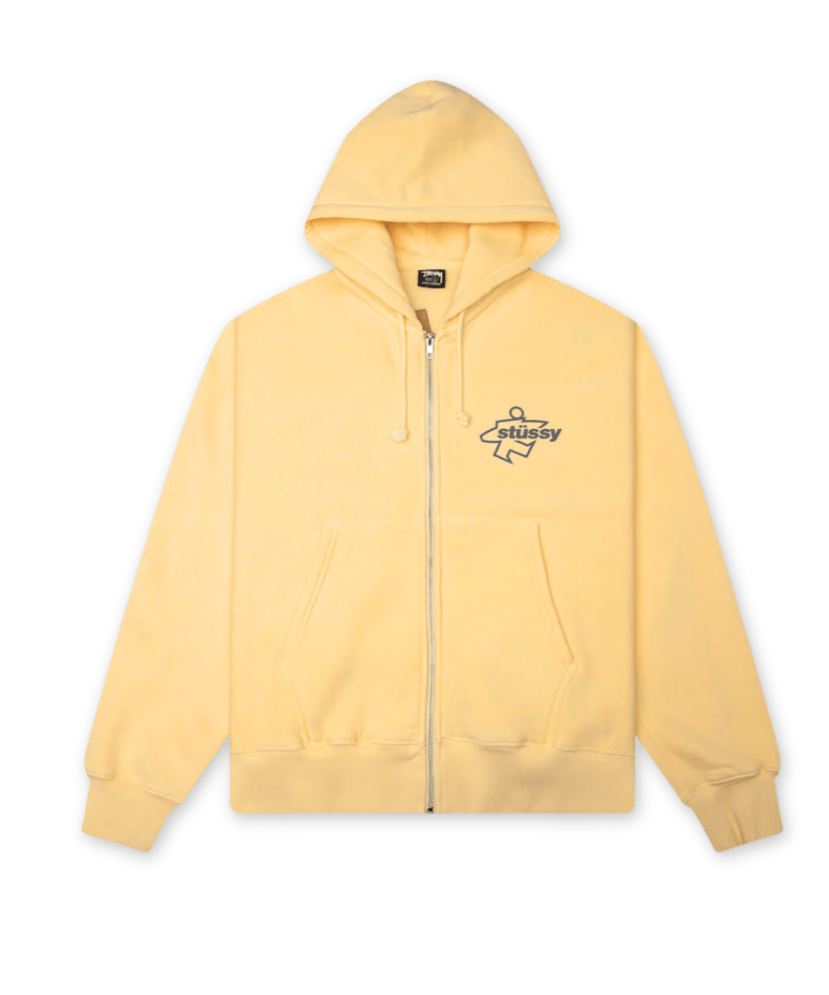 Surf Size Garment Dyed Zip Hoodie Gold - LIKELIHOOD