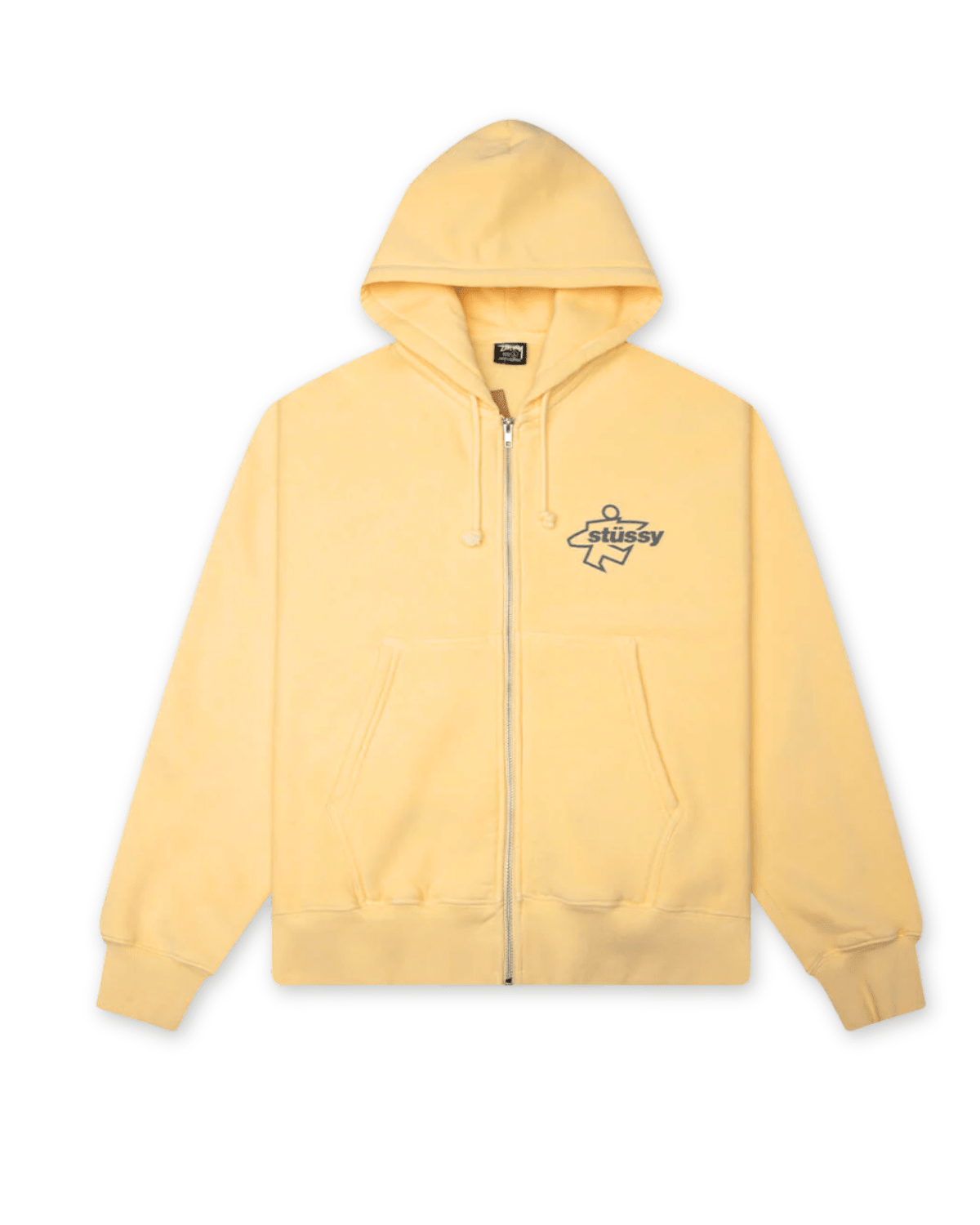 Surf Size Garment Dyed Zip Hoodie Gold - LIKELIHOOD