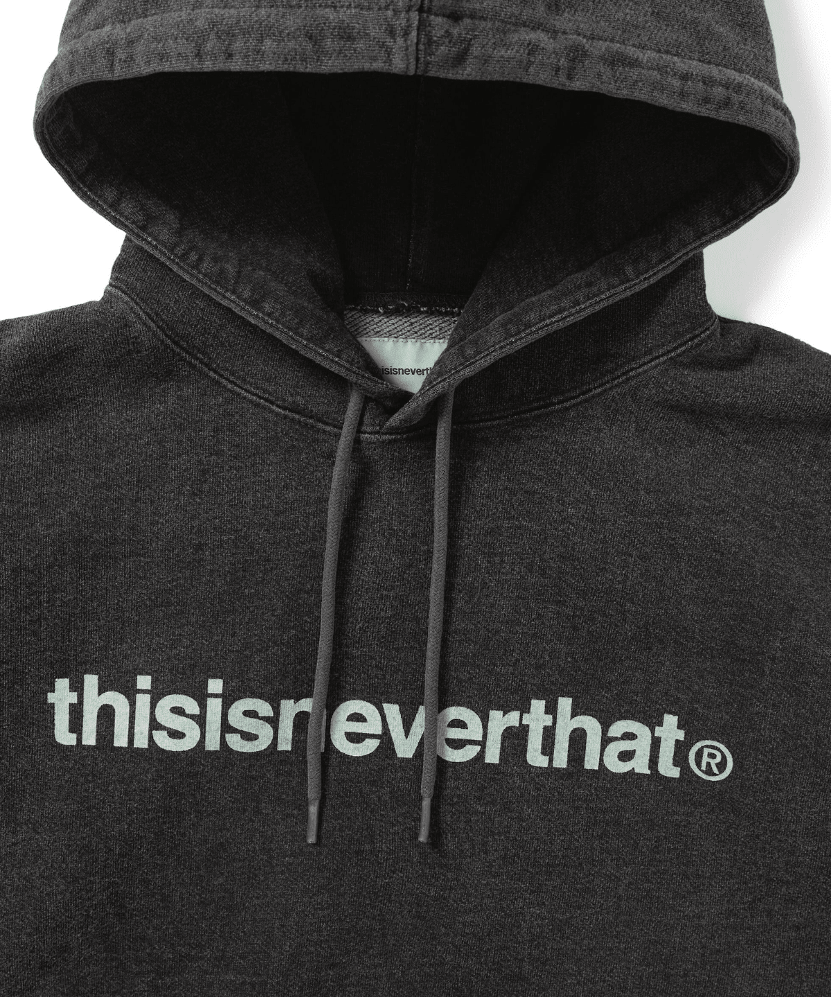 T - Logo LT Hoodie Washed Black - LIKELIHOOD