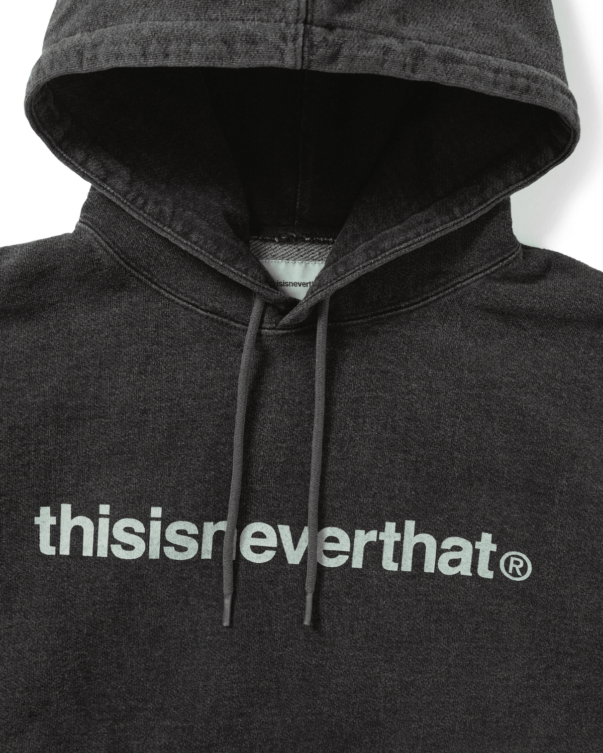 T - Logo LT Hoodie Washed Black - LIKELIHOOD