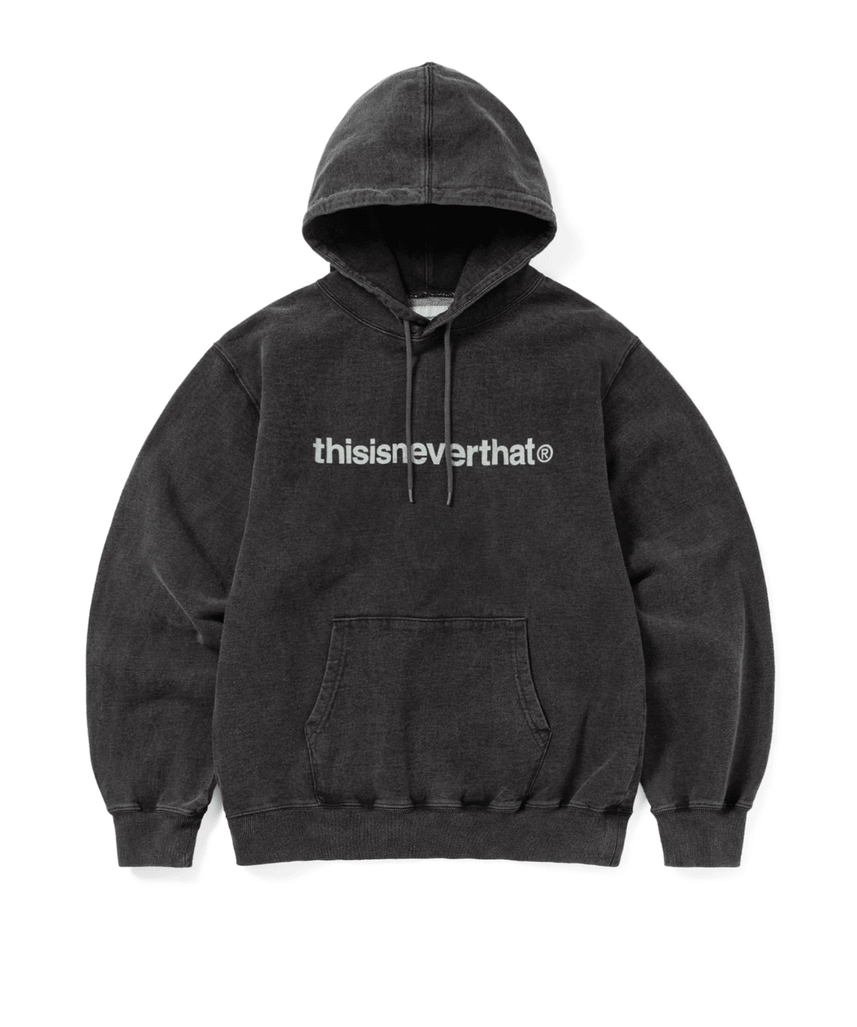 T - Logo LT Hoodie Washed Black - LIKELIHOOD