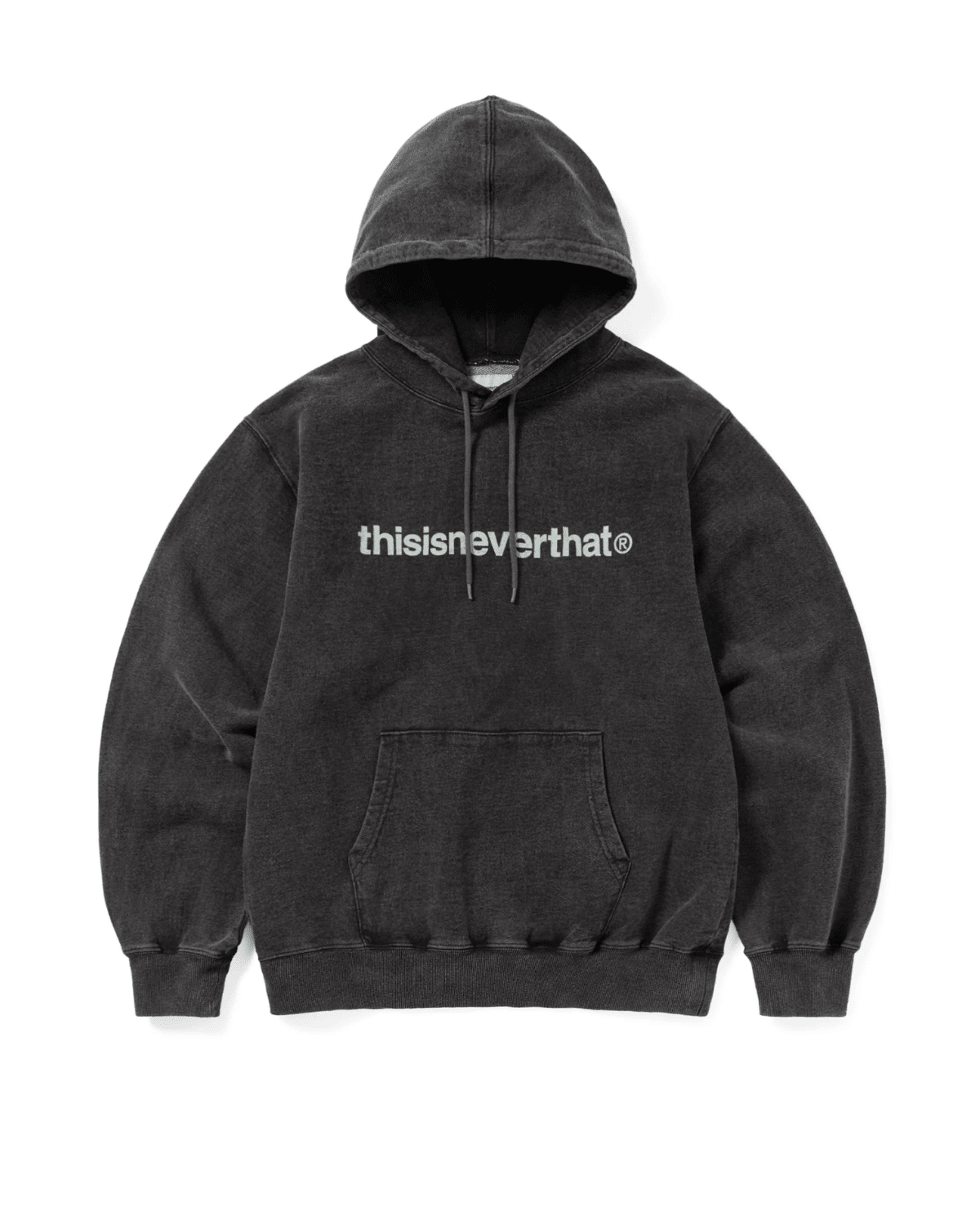 T - Logo LT Hoodie Washed Black - LIKELIHOOD