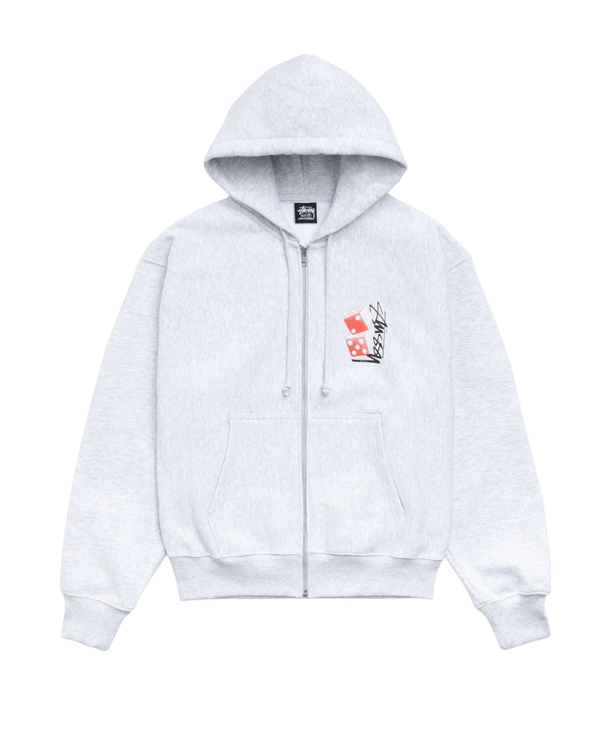 Tall Dice Zip Hoodie Ash Heather - LIKELIHOOD