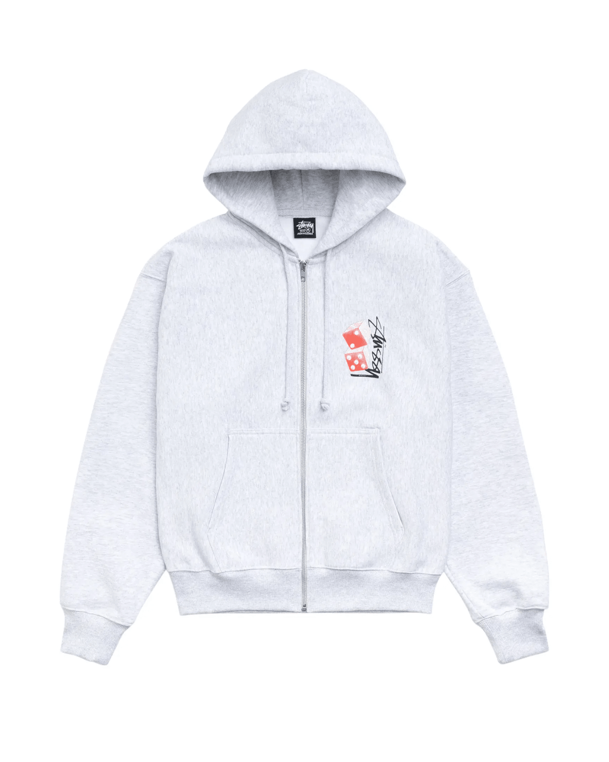 Tall Dice Zip Hoodie Ash Heather - LIKELIHOOD