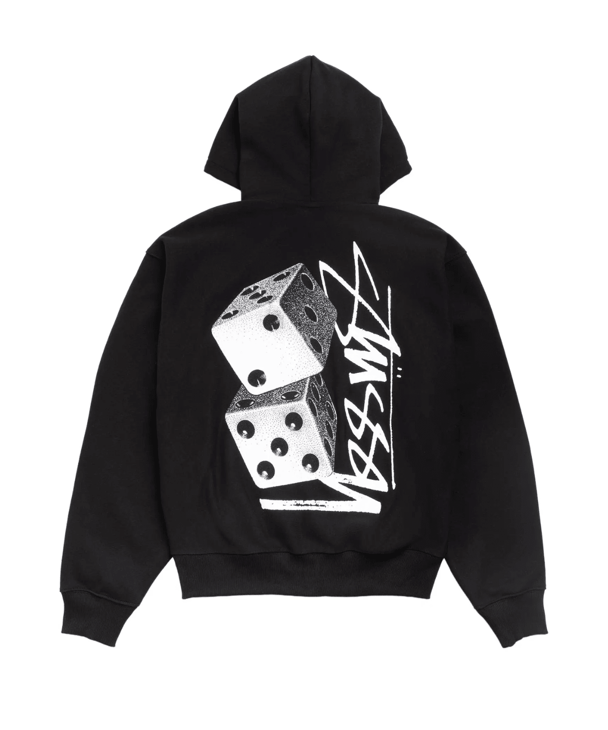 Tall Dice Zip Hoodie Black - LIKELIHOOD