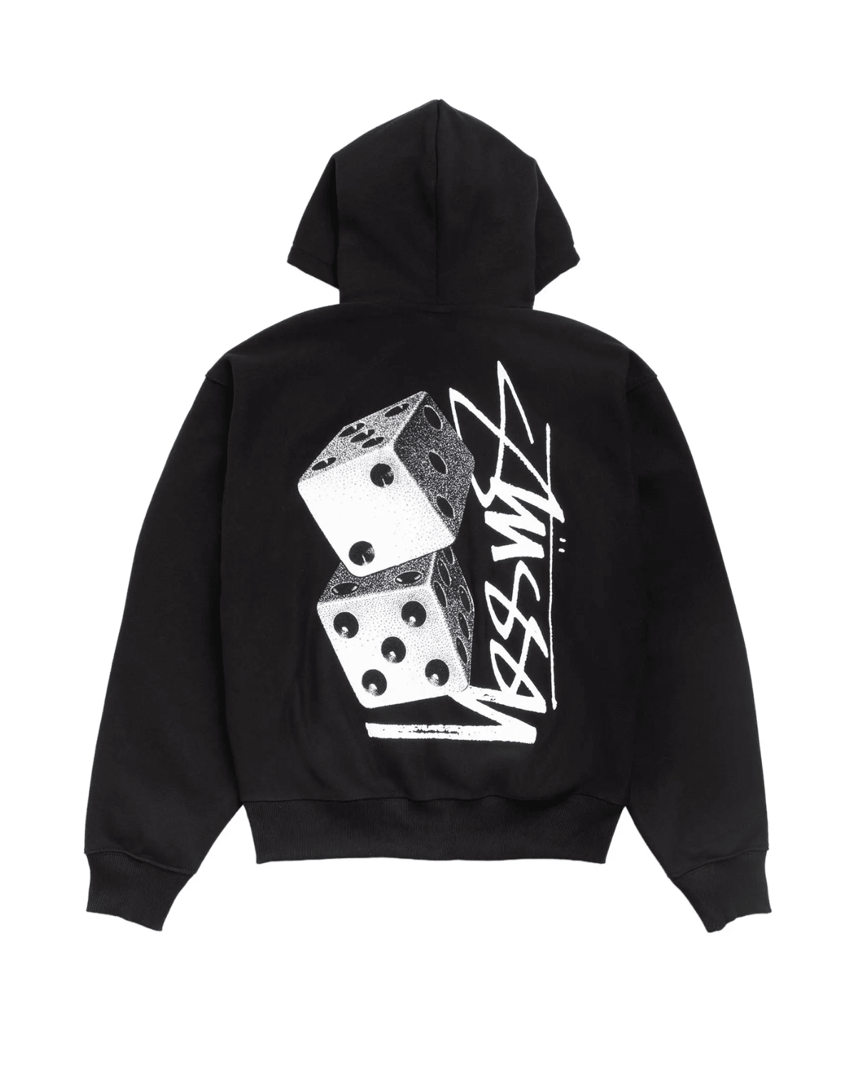 Tall Dice Zip Hoodie Black - LIKELIHOOD