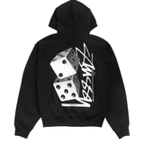 Tall Dice Zip Hoodie Black - LIKELIHOOD