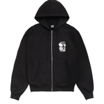 Tall Dice Zip Hoodie Black - LIKELIHOOD