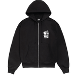 Tall Dice Zip Hoodie Black - LIKELIHOOD