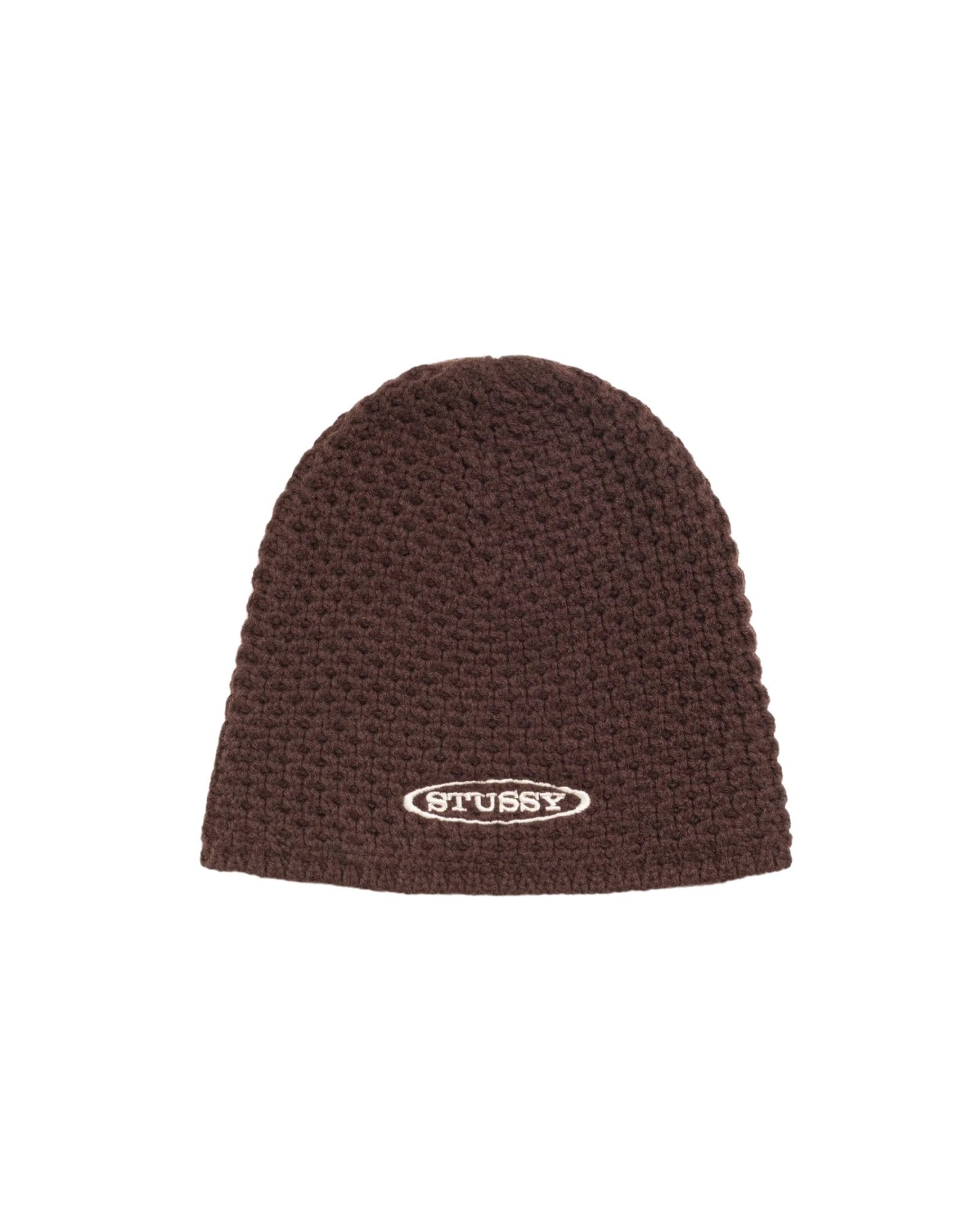 Textured Knit Skullcap Brown - LIKELIHOOD