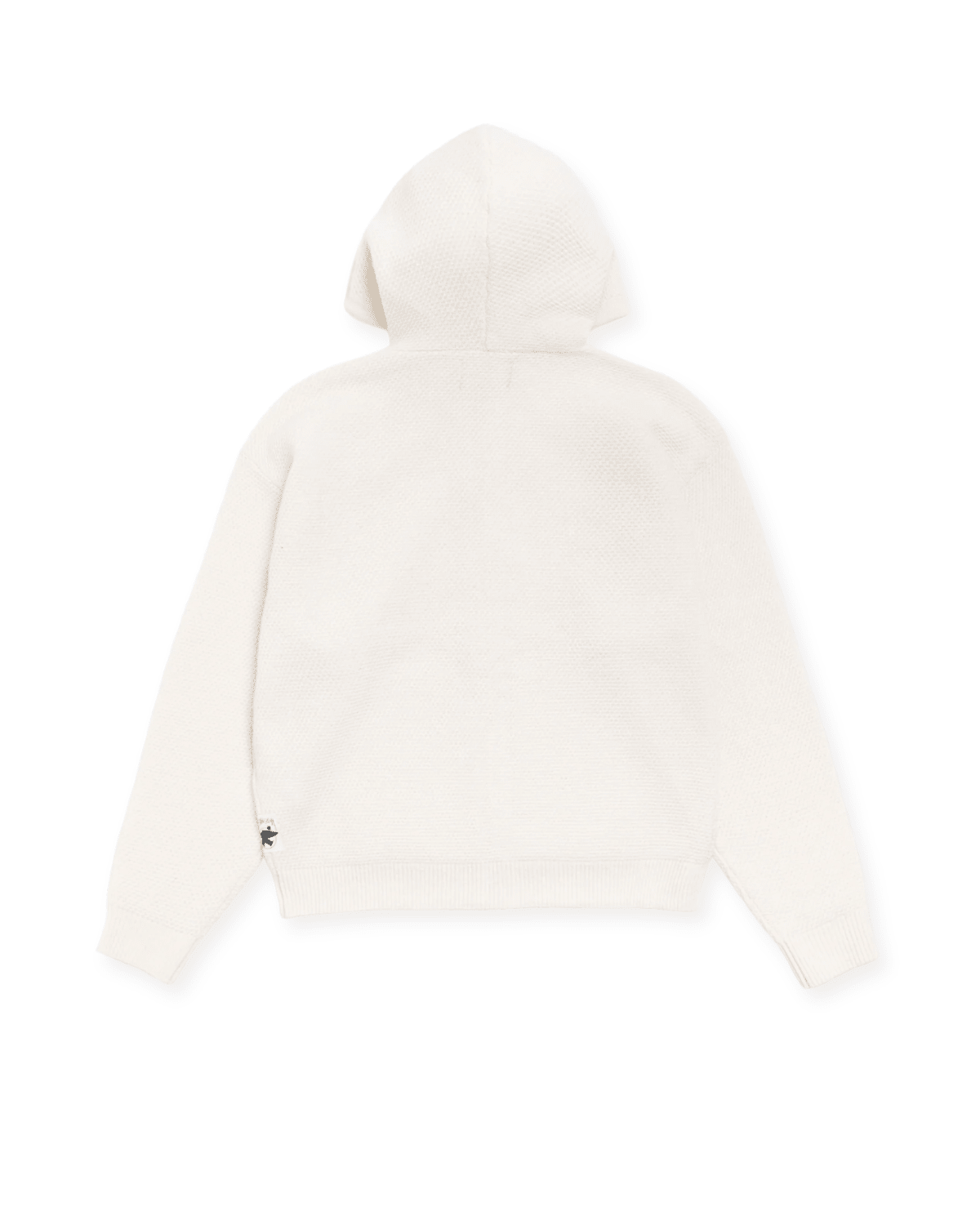 Textured Zip Hooded Sweater Bone - LIKELIHOOD