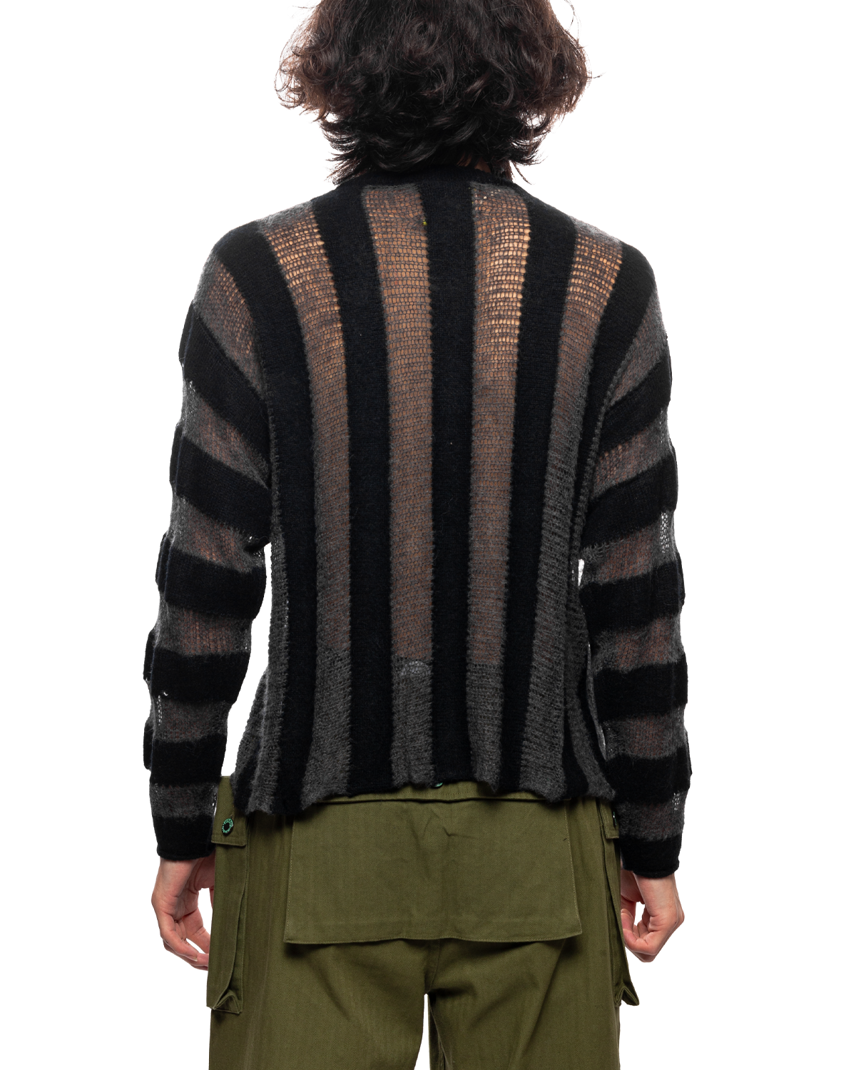Fuzzy Threadbare Sweater Black