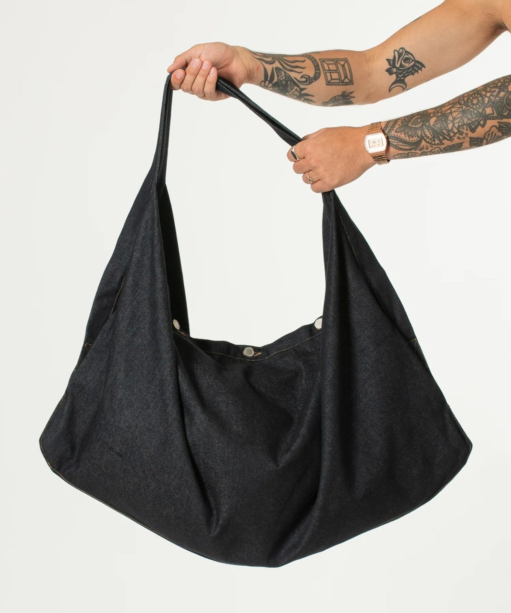Three-Way Raw Denim Bag Indigo - LIKELIHOOD