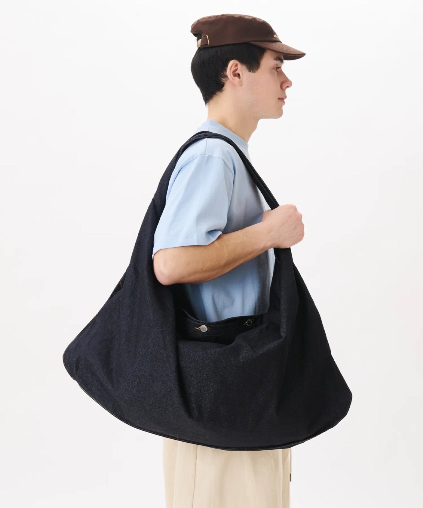 Three-Way Raw Denim Bag Indigo - LIKELIHOOD
