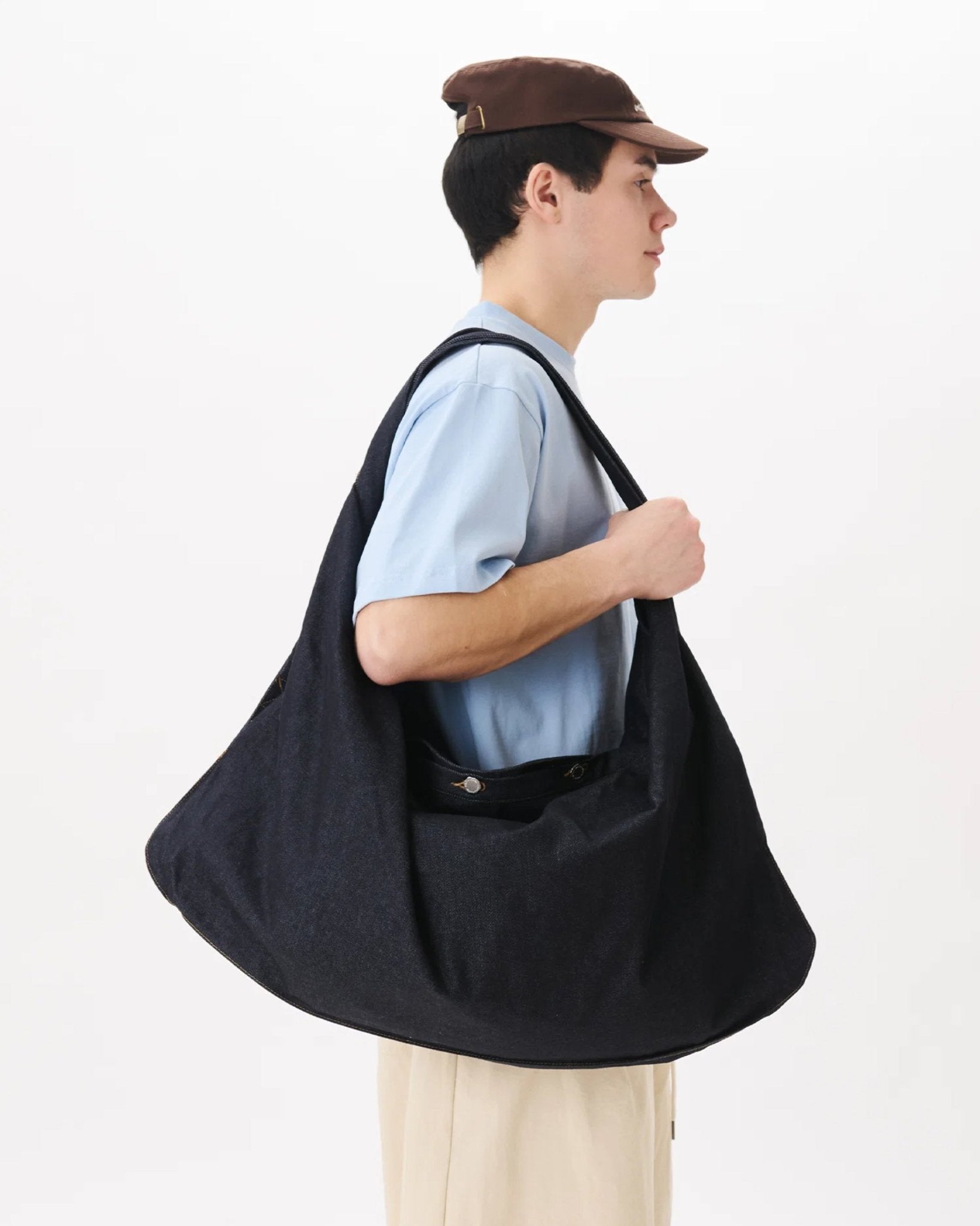Three-Way Raw Denim Bag Indigo - LIKELIHOOD