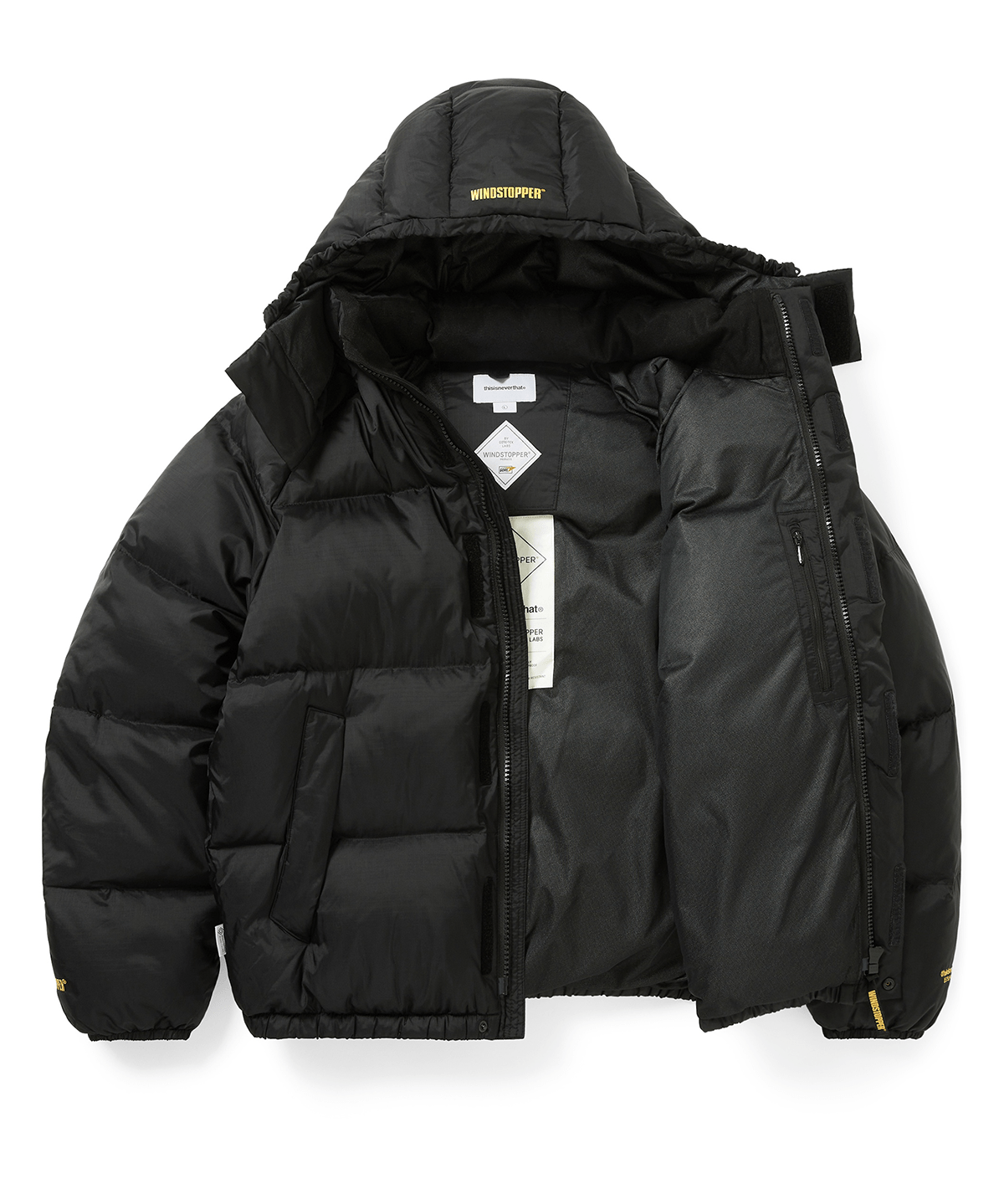 TNT x GORE - TEX Windstopper Puffer Down Jacket Black - LIKELIHOOD