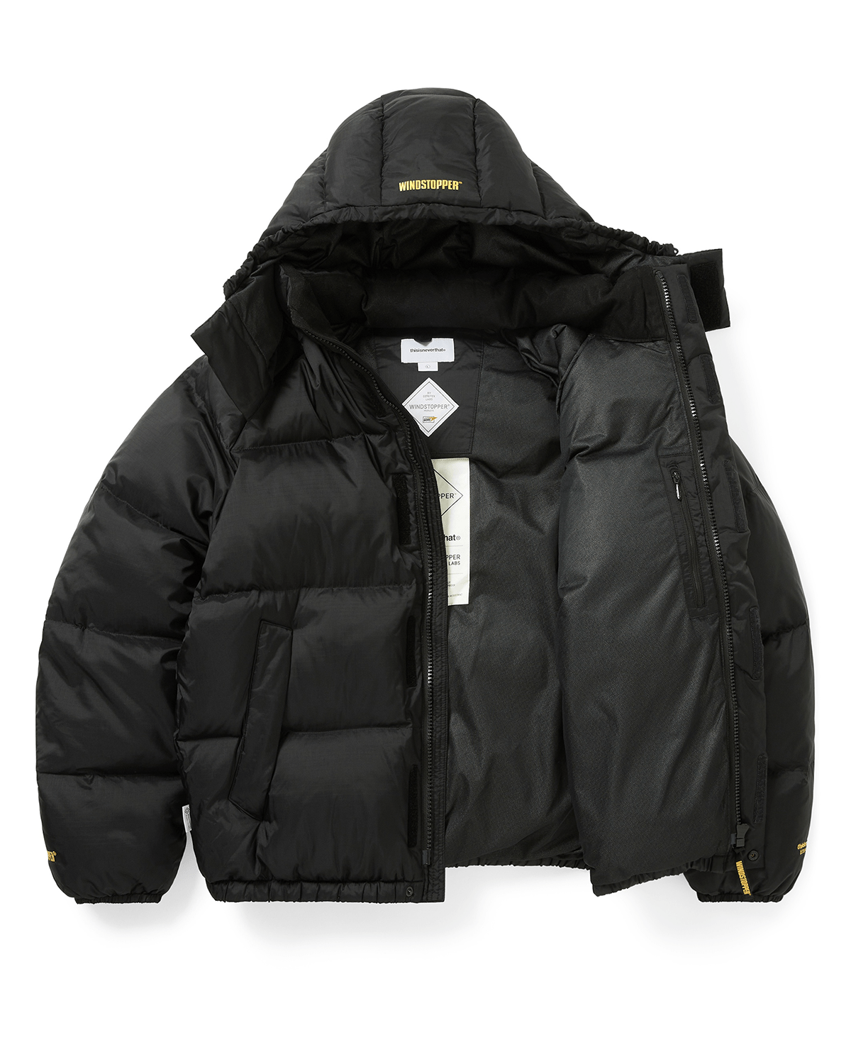 TNT x GORE - TEX Windstopper Puffer Down Jacket Black - LIKELIHOOD