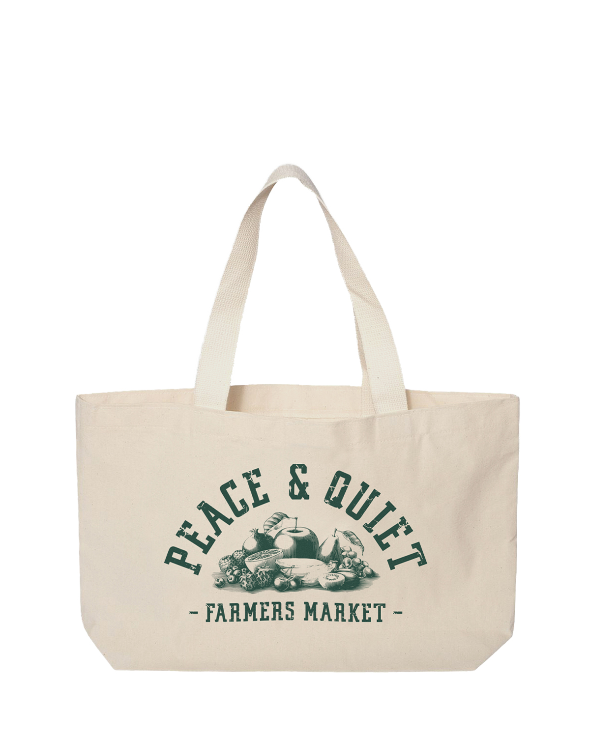 Farmers Market Tote Bag Natural