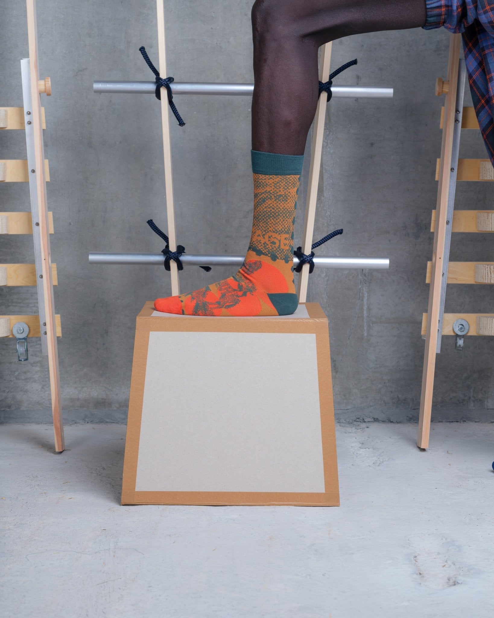 Tower Sock Postage Mandarin Dots - LIKELIHOOD