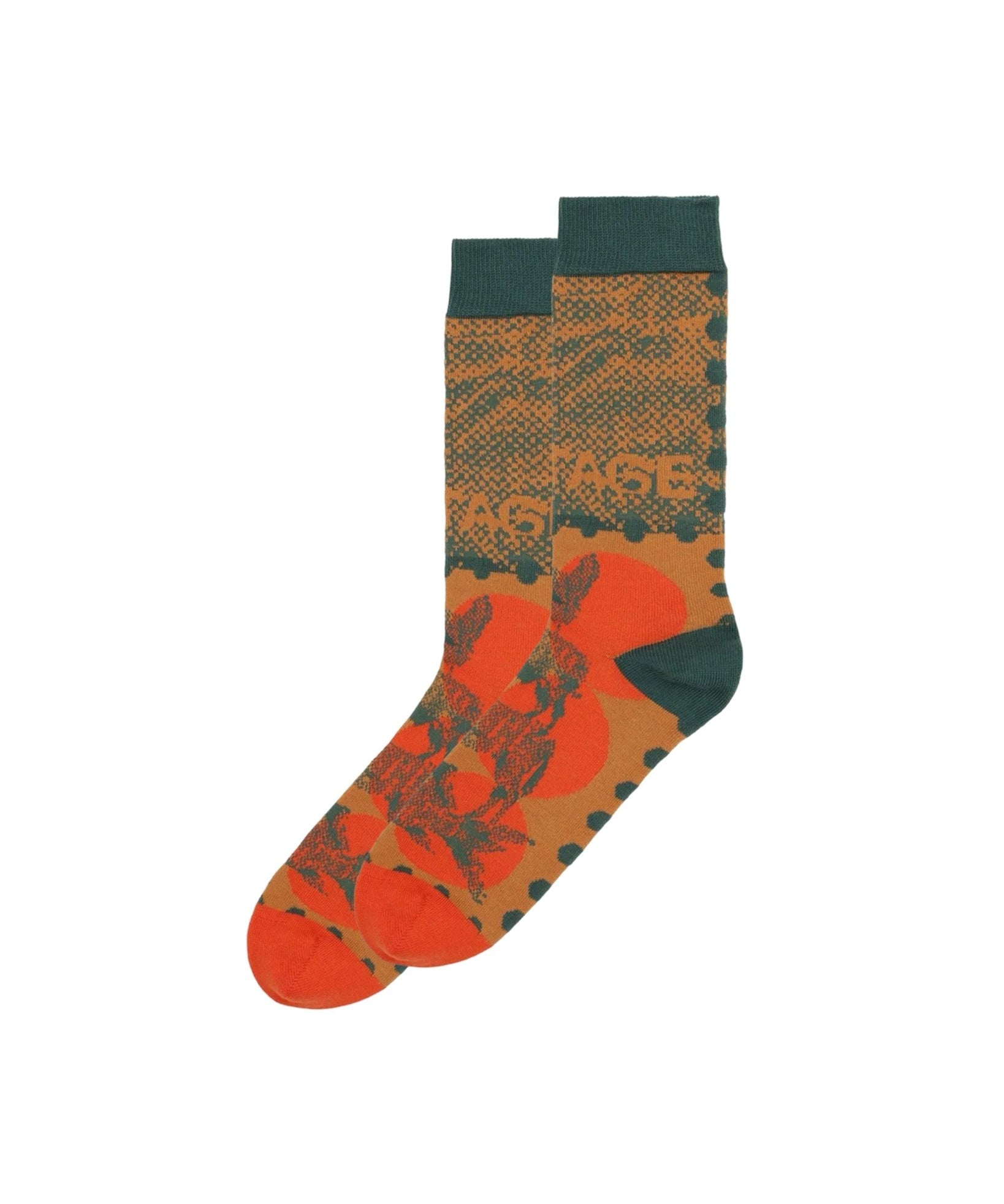 Tower Sock Postage Mandarin Dots - LIKELIHOOD