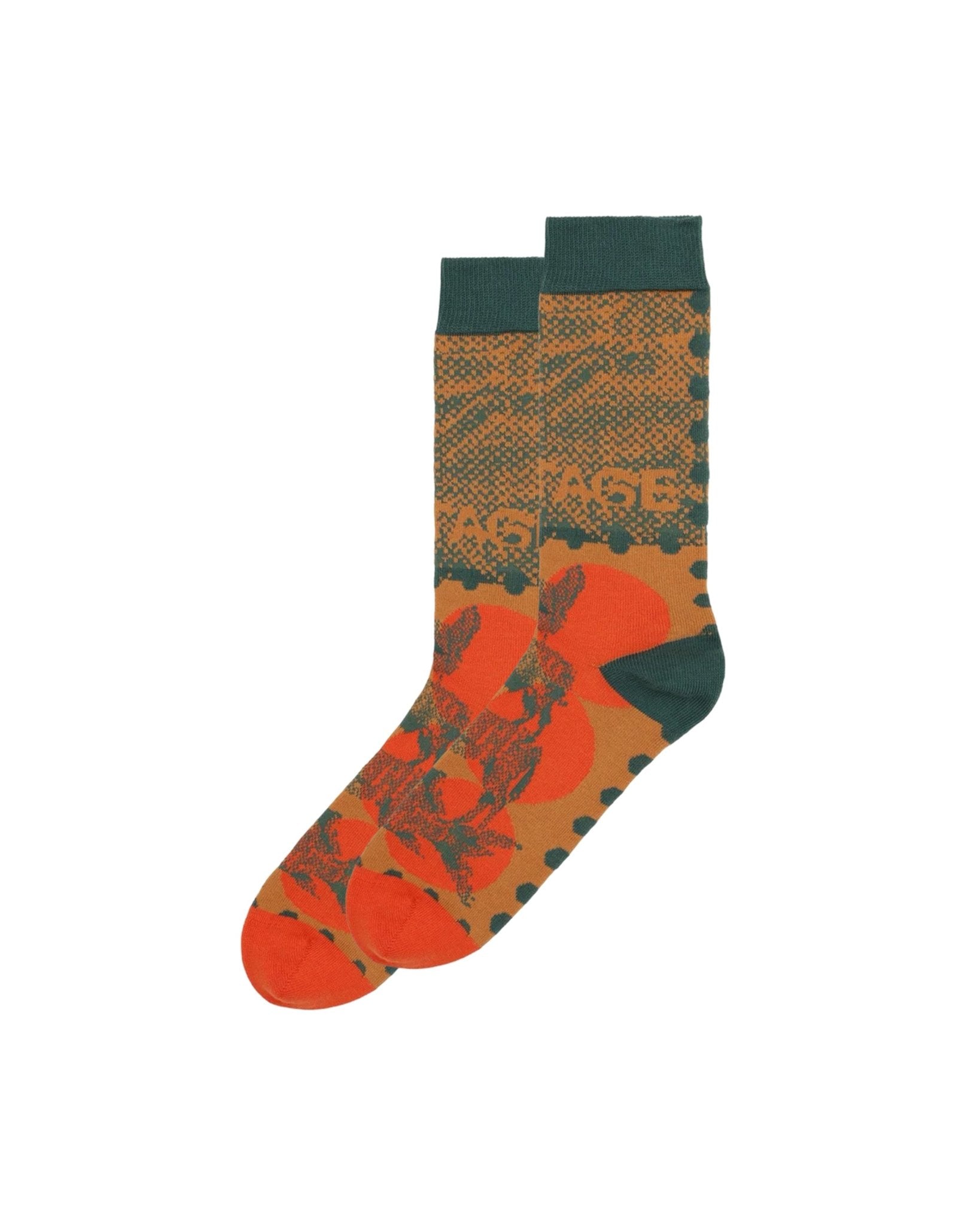 Tower Sock Postage Mandarin Dots - LIKELIHOOD