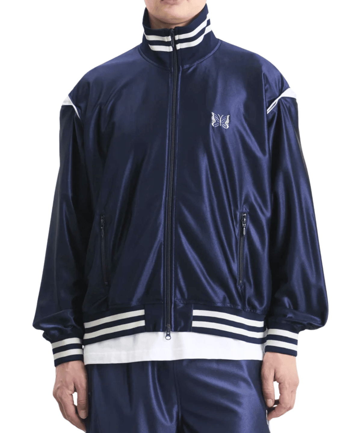 Track Jacket - Tricot Sateen Navy - LIKELIHOOD