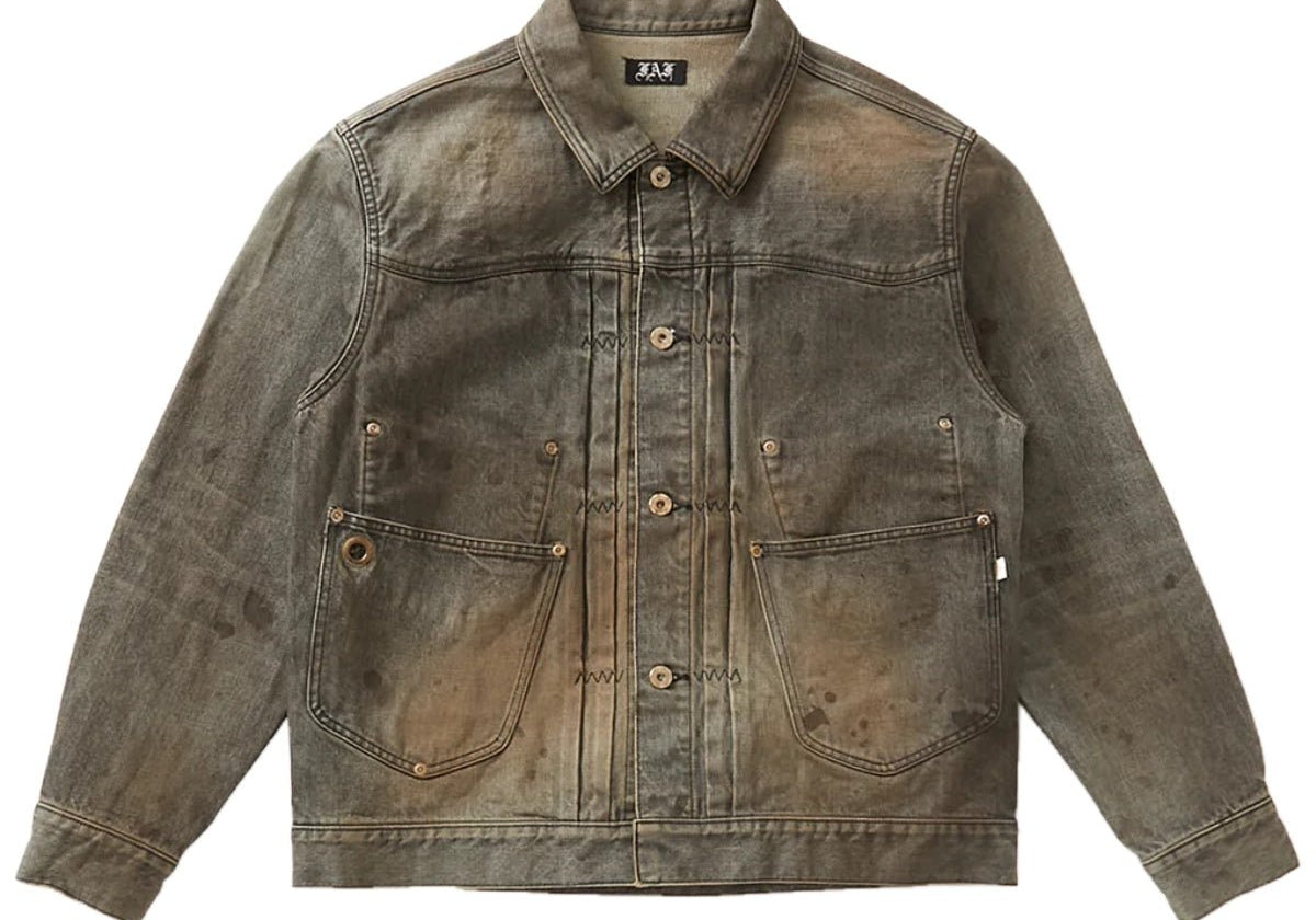 Type 2.5 Dirt Denim Jacket Black - LIKELIHOOD
