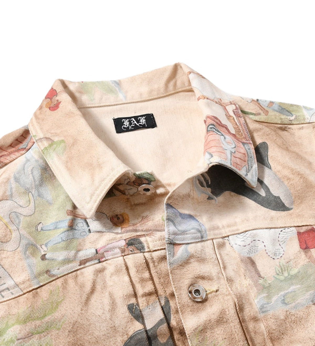 Type 2.5 Dirt Denim Jacket Print Island - LIKELIHOOD