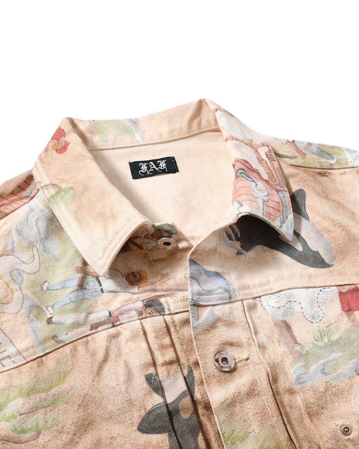 Type 2.5 Dirt Denim Jacket Print Island - LIKELIHOOD