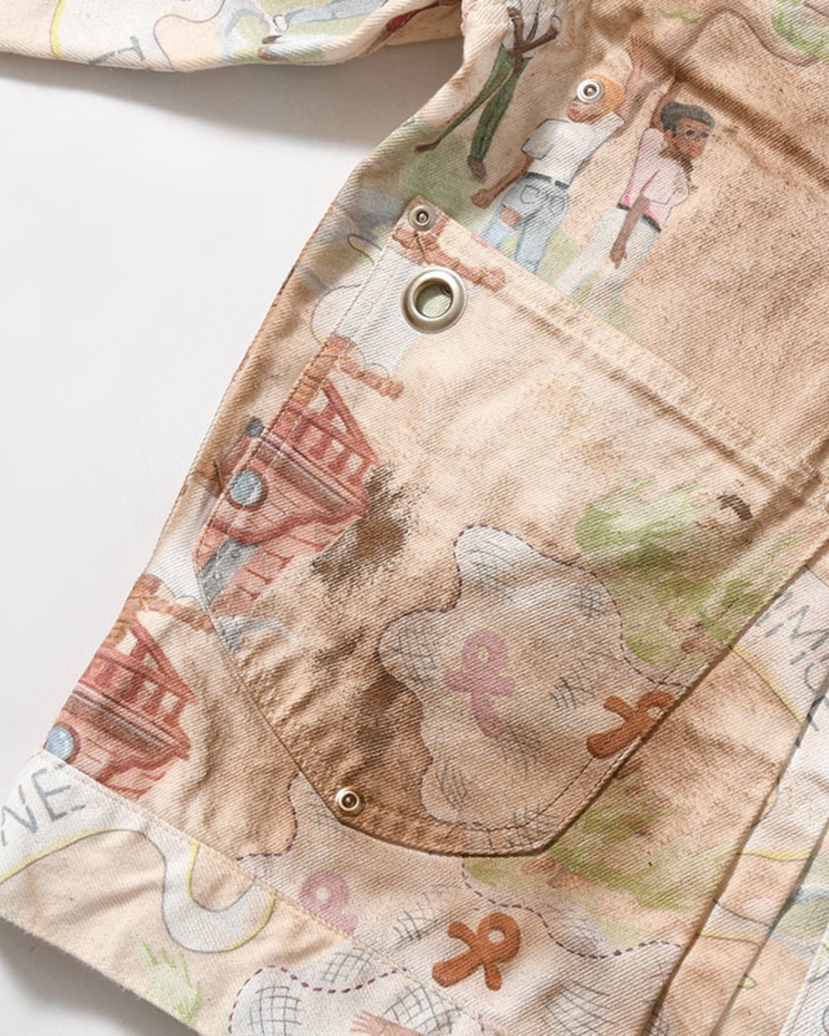 Type 2.5 Dirt Denim Jacket Print Island - LIKELIHOOD