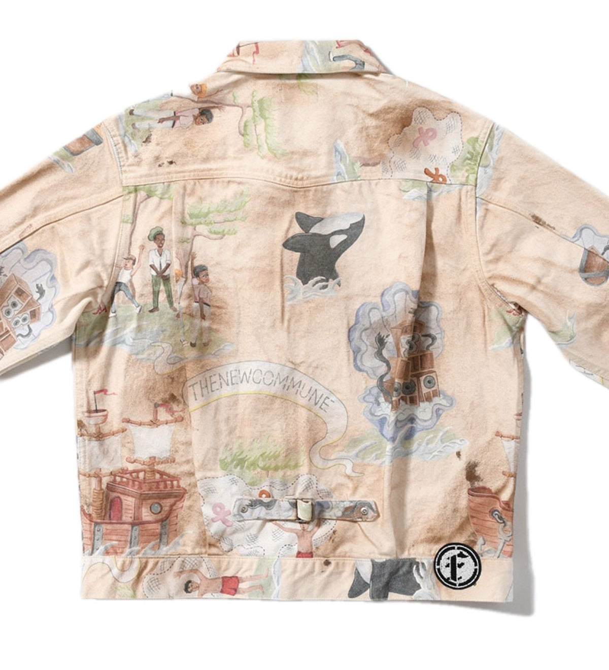 Type 2.5 Dirt Denim Jacket Print Island - LIKELIHOOD