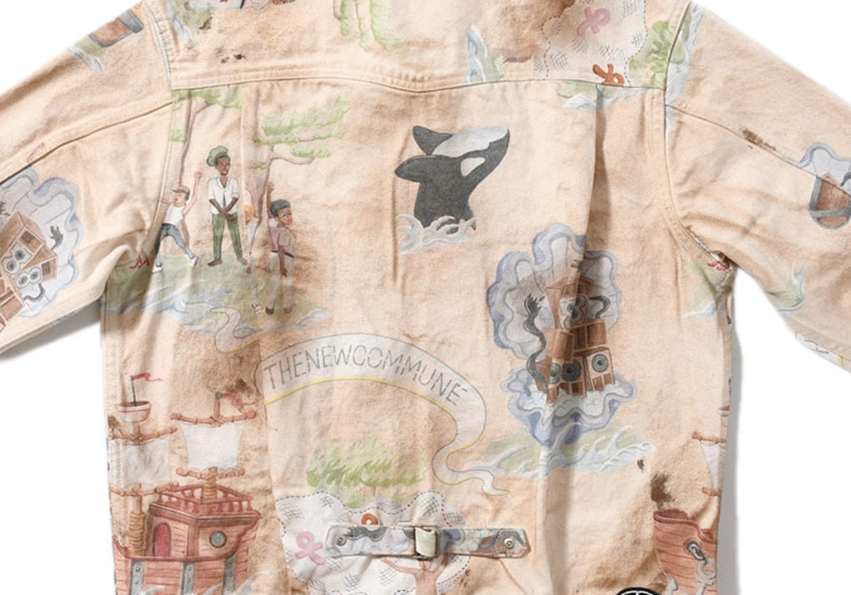 Type 2.5 Dirt Denim Jacket Print Island - LIKELIHOOD
