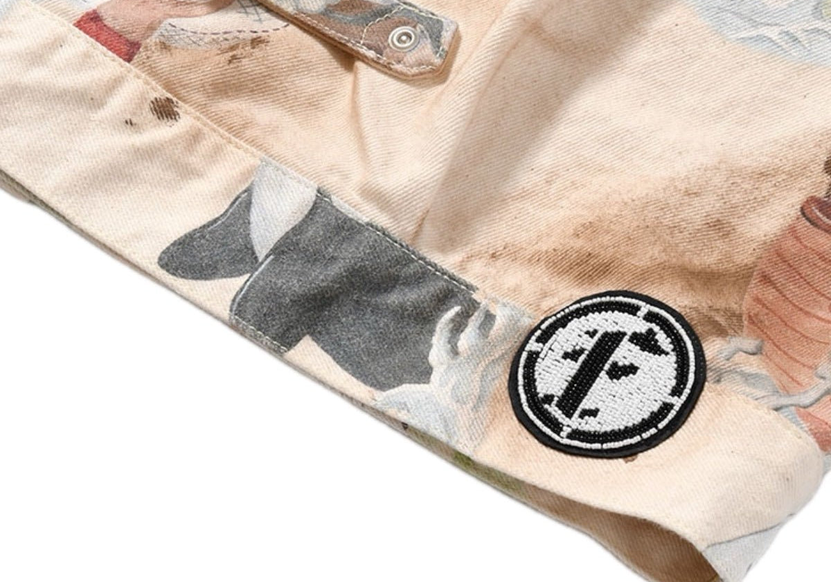 Type 2.5 Dirt Denim Jacket Print Island - LIKELIHOOD