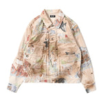 Type 2.5 Dirt Denim Jacket Print Island - LIKELIHOOD