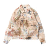 Type 2.5 Dirt Denim Jacket Print Island - LIKELIHOOD