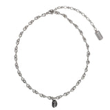 Vertebra Shard Necklace Black - LIKELIHOOD