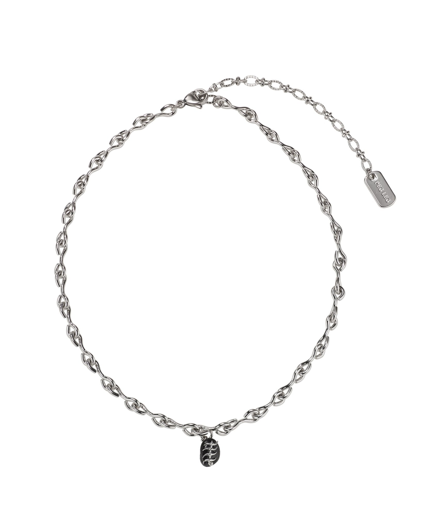 Vertebra Shard Necklace Black - LIKELIHOOD