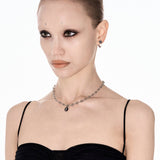 Vertebra Shard Necklace Black - LIKELIHOOD