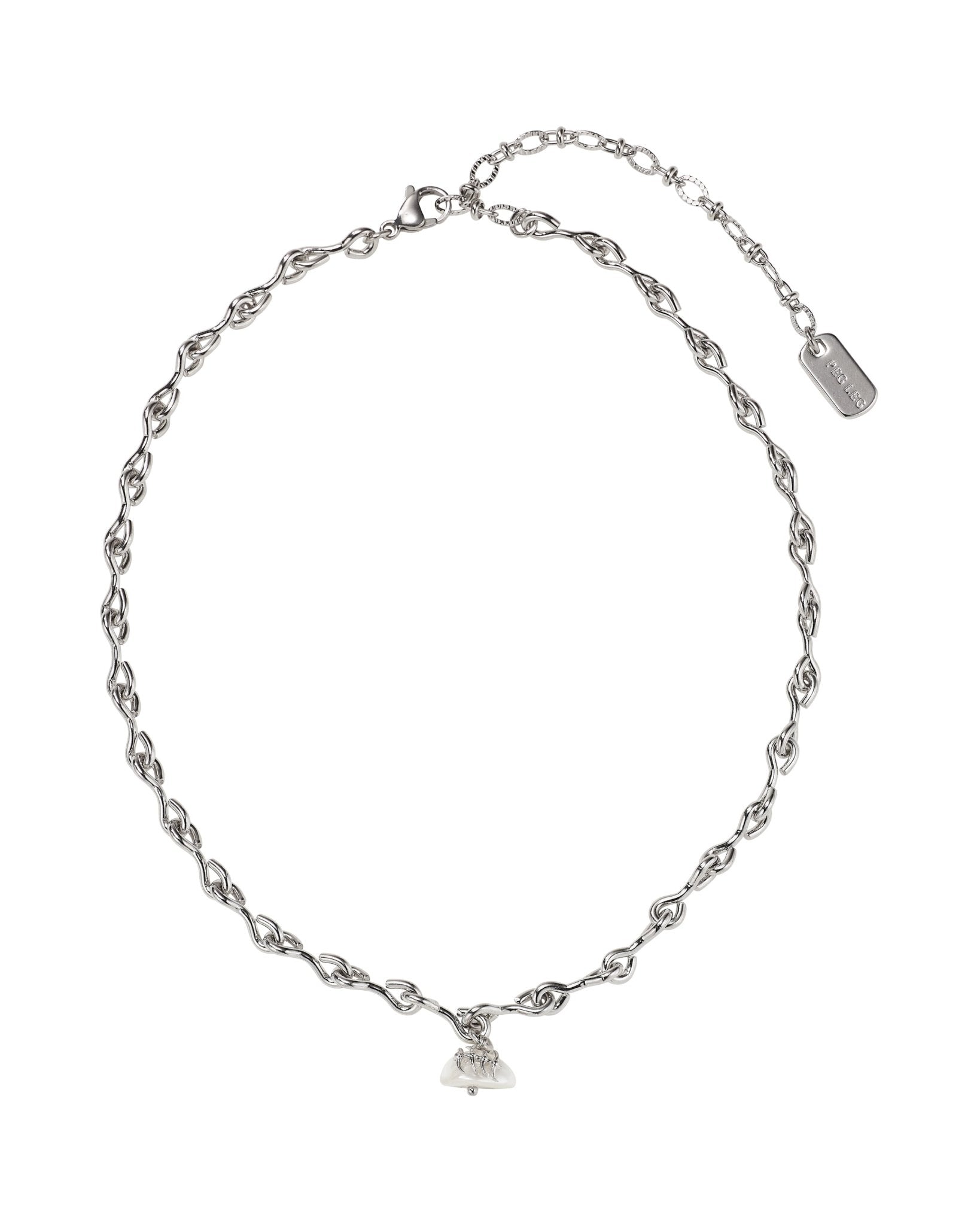 Vertebra Shard Necklace White - LIKELIHOOD