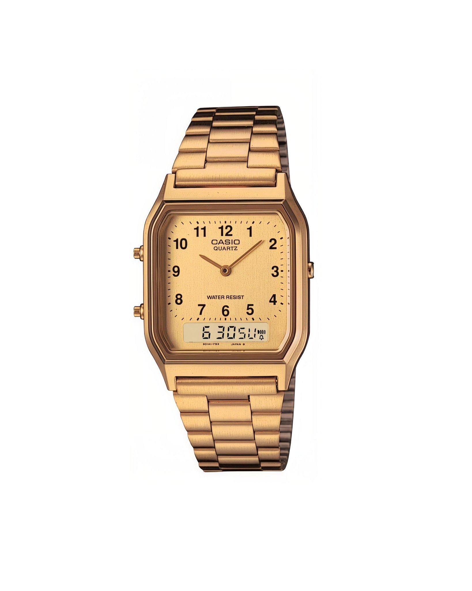 Vintage Gold Analog Digital Watch AQ230GA-9BVT - LIKELIHOOD