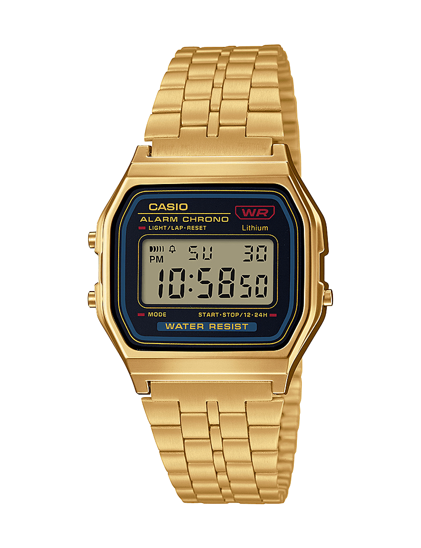 Vintage Gold and Black Digital Watch A159WGEA - 1VT - LIKELIHOOD