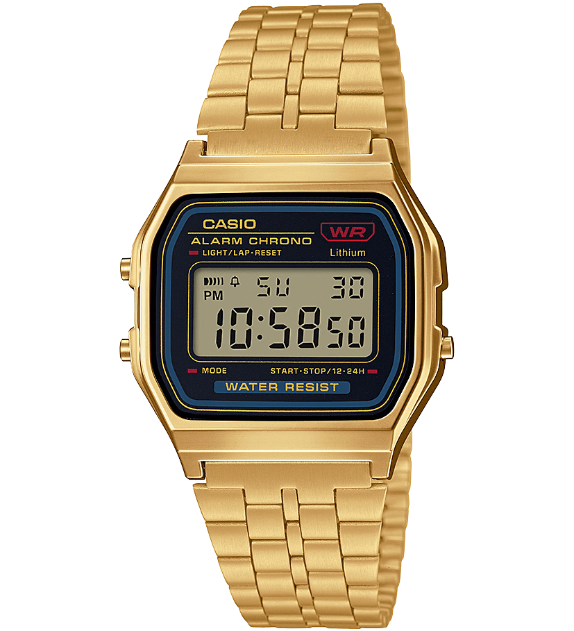 Vintage Gold and Black Digital Watch A159WGEA - 1VT - LIKELIHOOD