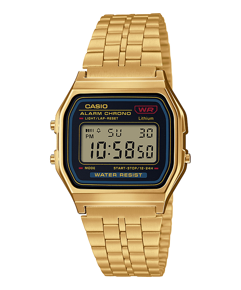 Vintage Gold and Black Digital Watch A159WGEA - 1VT - LIKELIHOOD