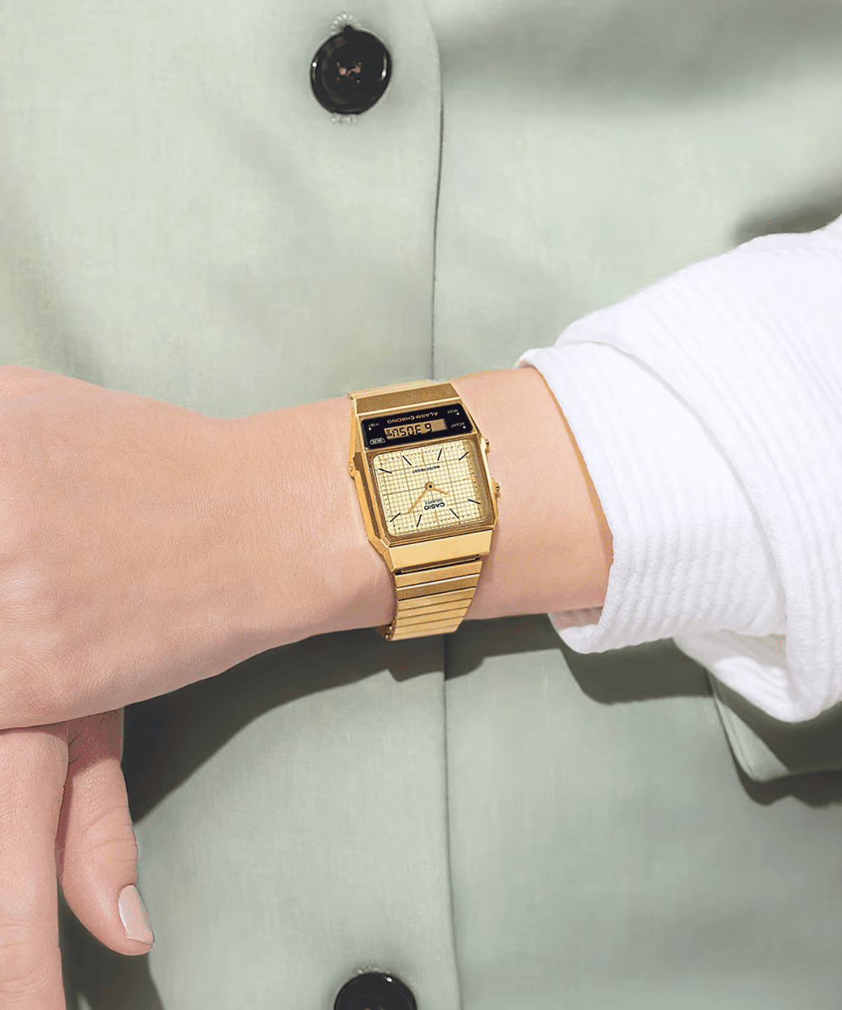 Vintage Gold Stainless Steel Watch AQ800EG-9A - LIKELIHOOD