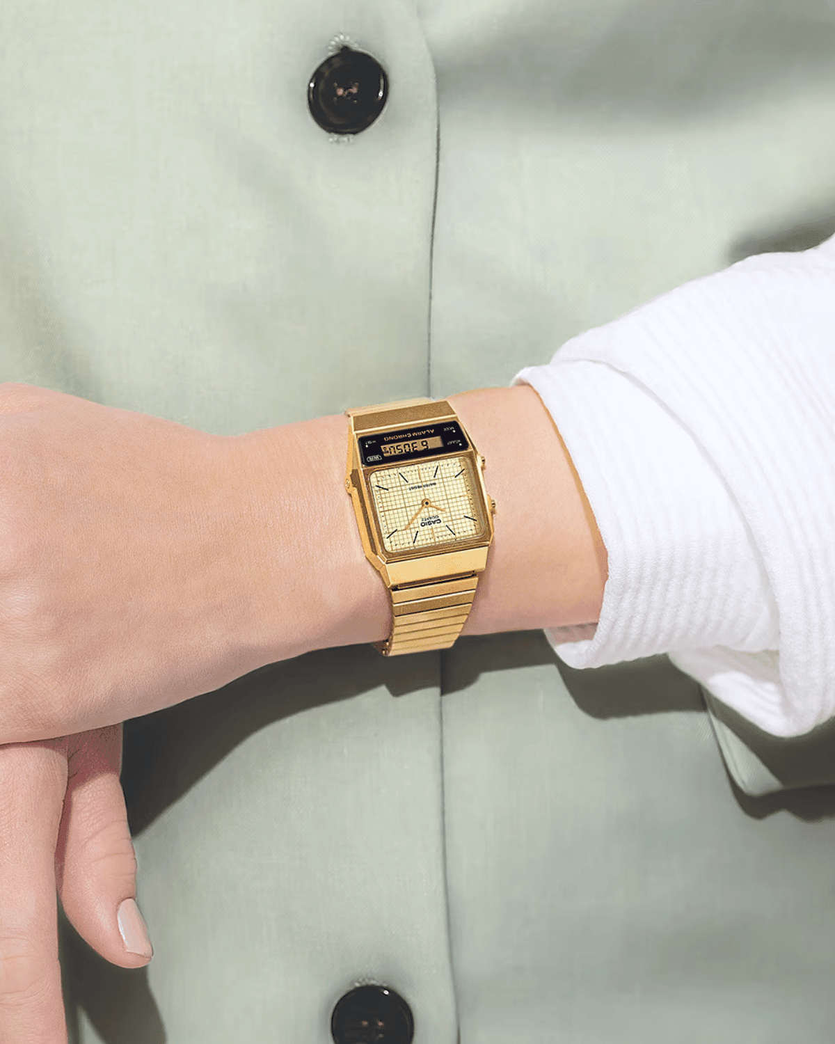 Vintage Gold Stainless Steel Watch AQ800EG-9A - LIKELIHOOD