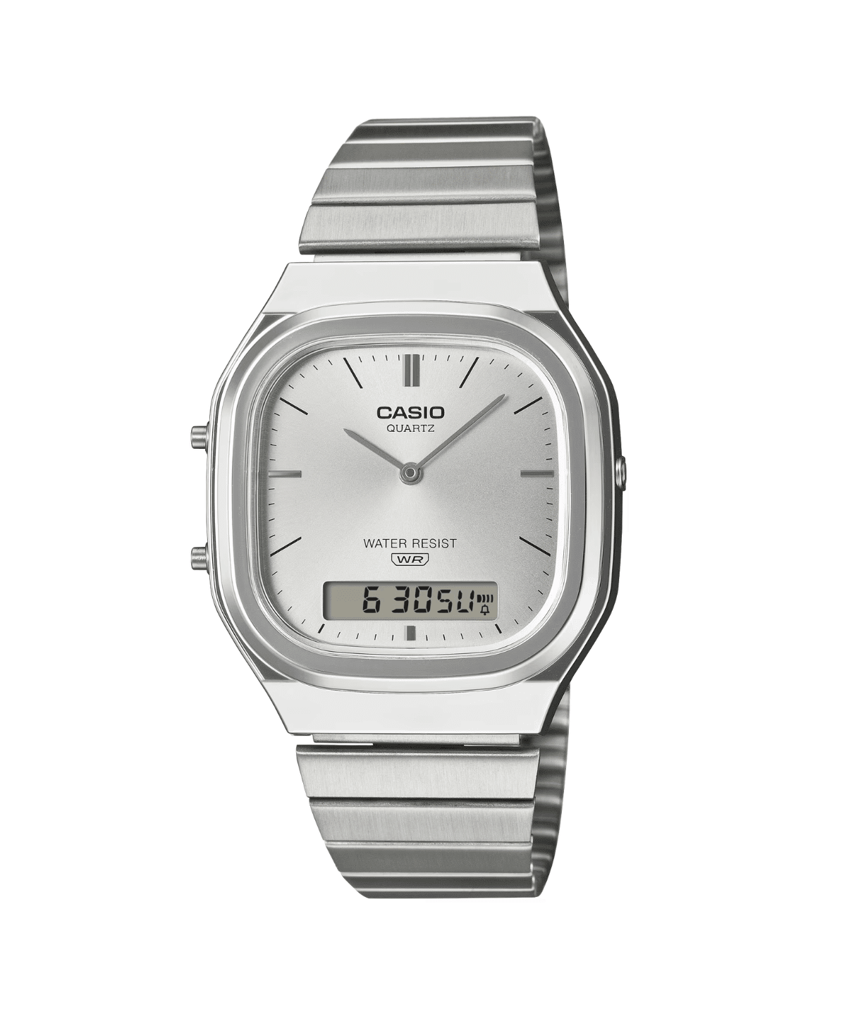 Vintage Silver Stainless Steel Watch AQ240E-7A - LIKELIHOOD