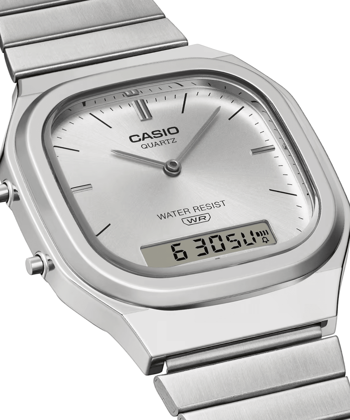 Vintage Silver Stainless Steel Watch AQ240E-7A - LIKELIHOOD